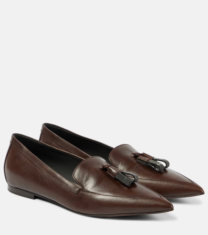 Monili leather loafers