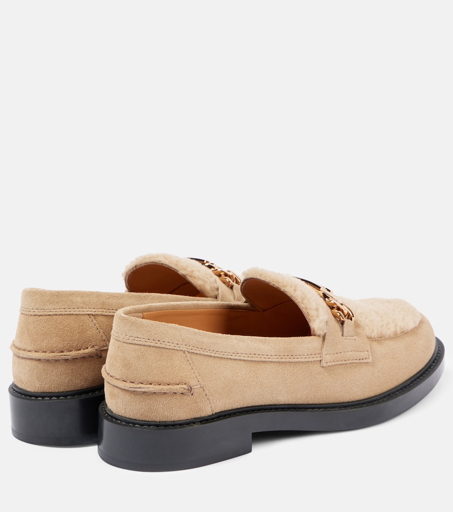  Tod's Tod's Loafers Aus Veloursleder Mit Shearling 