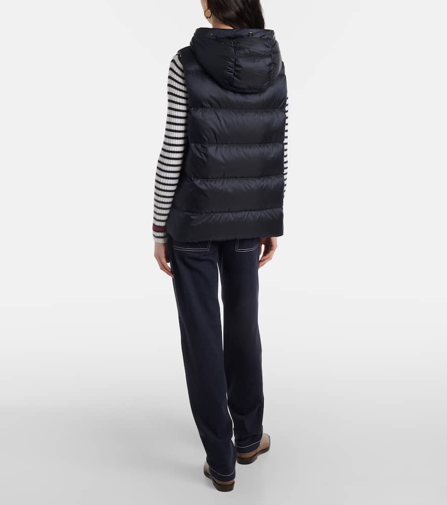 Max Mara The Cube Jsoft Puffer Vest In Blue
