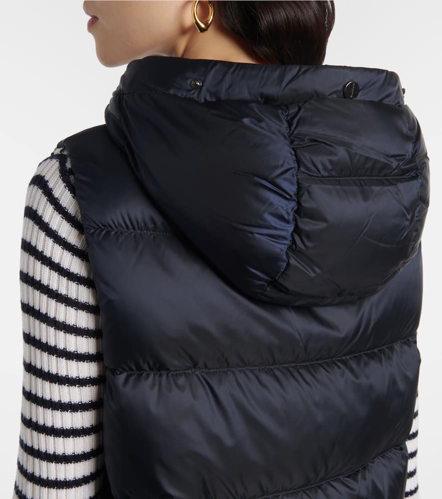 Max Mara The Cube Jsoft Puffer Vest In Blue