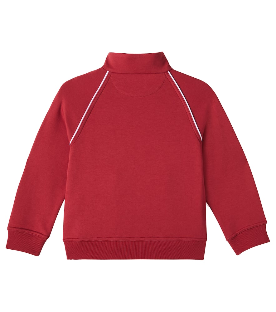 Brunello Cucinelli Cotton-blend Jersey Track Jacket In Red