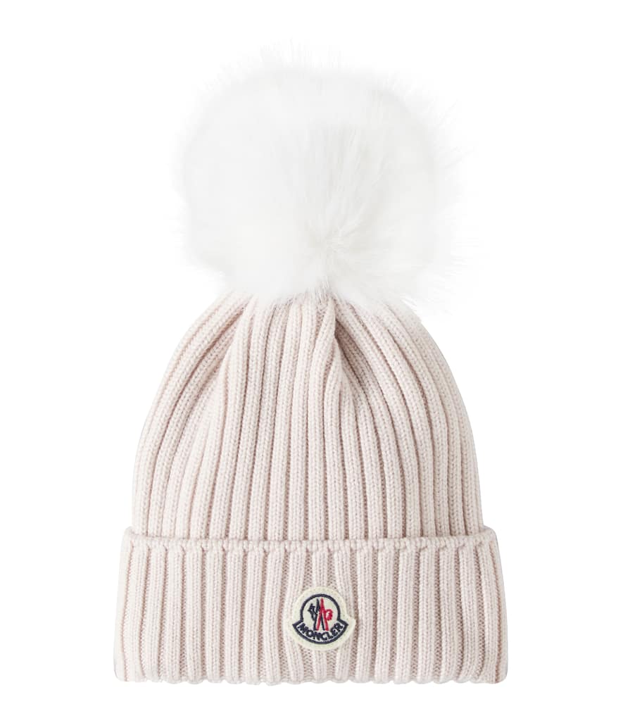 Moncler Enfant Ribbed-knit wool beanie