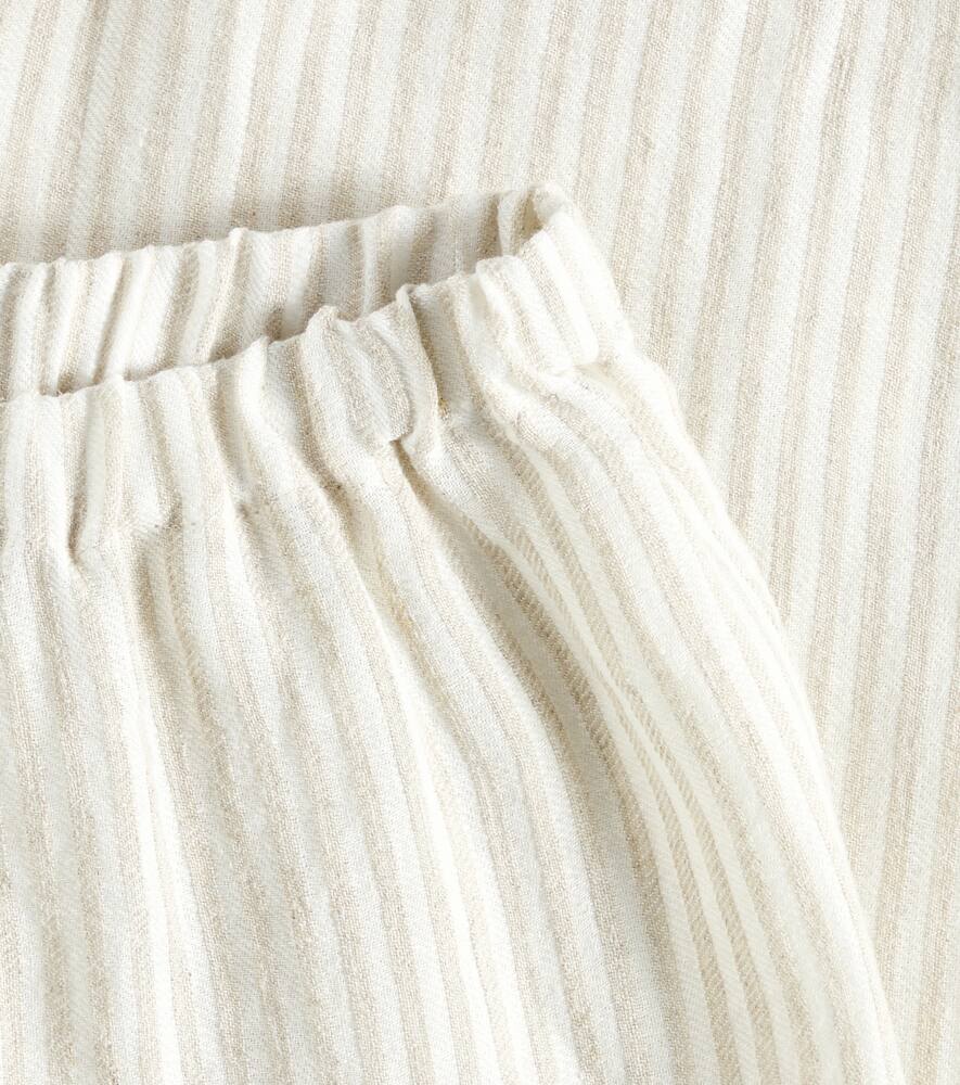 IL GUFO STRIPED LINEN PANTS