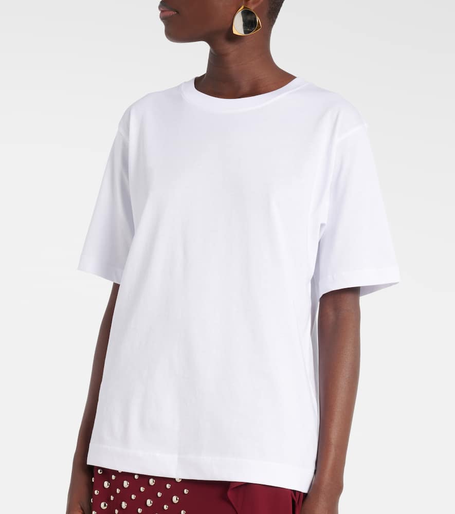 Dries Van Noten Cotton Jersey T-shirt In Weiss