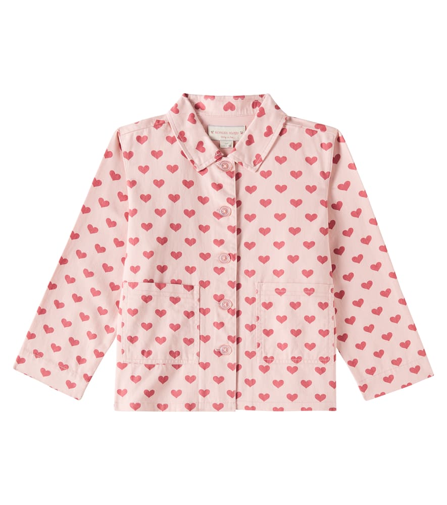 Konges Slojd Fen Printed Cotton Jacket In Pink