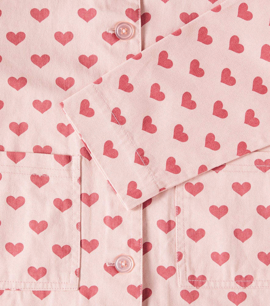 Konges Slojd Fen Printed Cotton Jacket In Pink