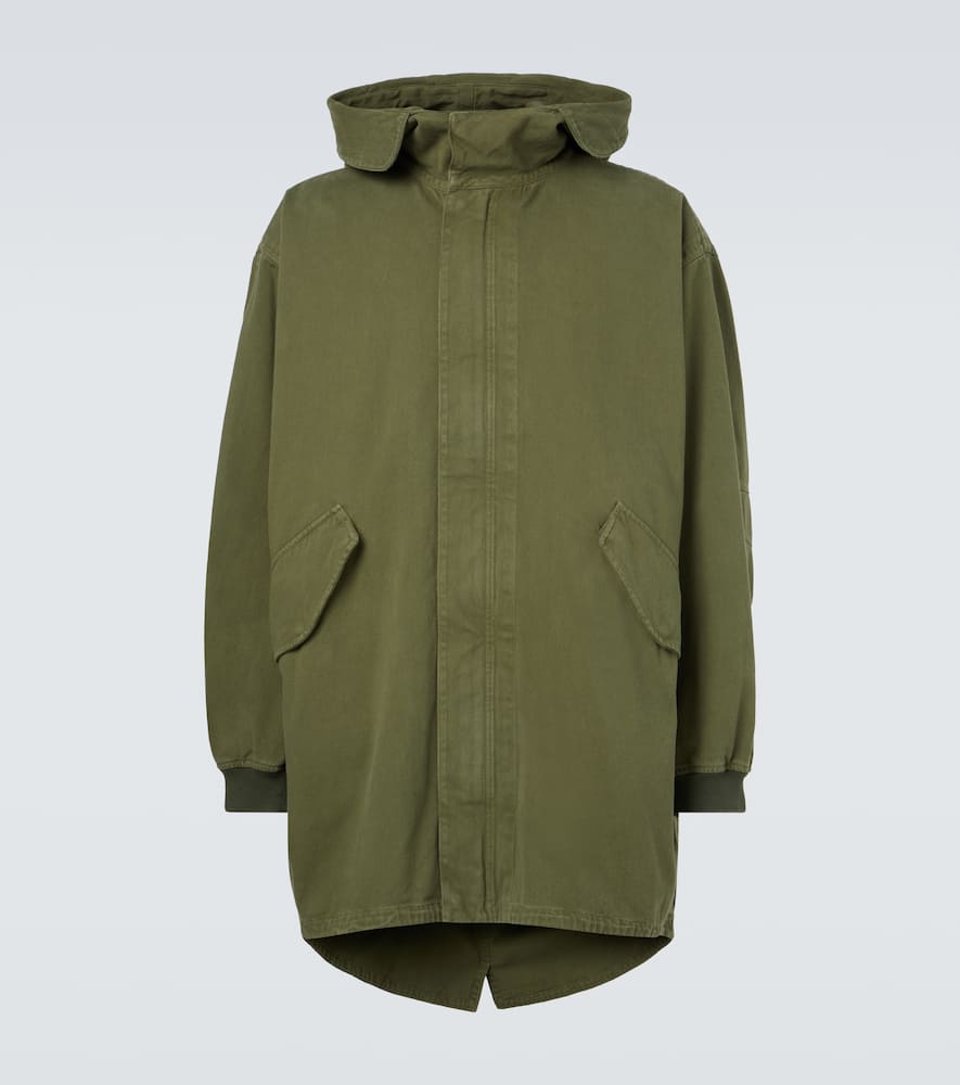 The Row Kemet Cotton Parka In Green