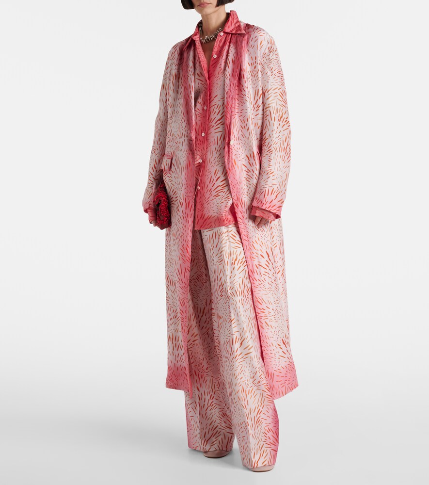  Dries Van Noten Dries Van Noten Printed Silk Shirt 