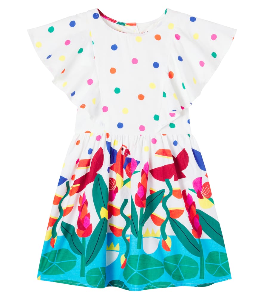 Fabula Fábula Rainha Das Águas Printed Cotton Dress In Multi