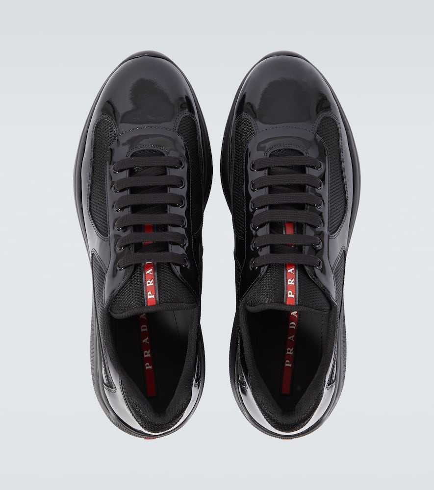 Prada Fabric And Leather America S Cup Sneakers