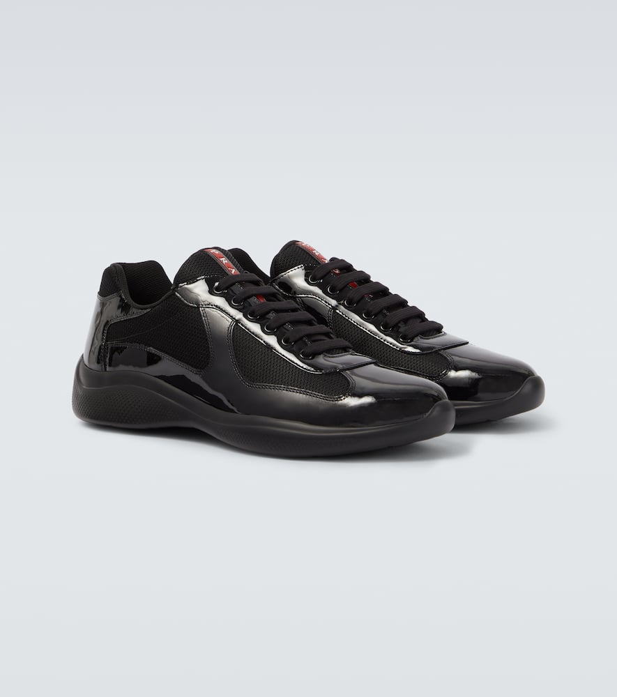 Prada Fabric And Leather America S Cup Sneakers
