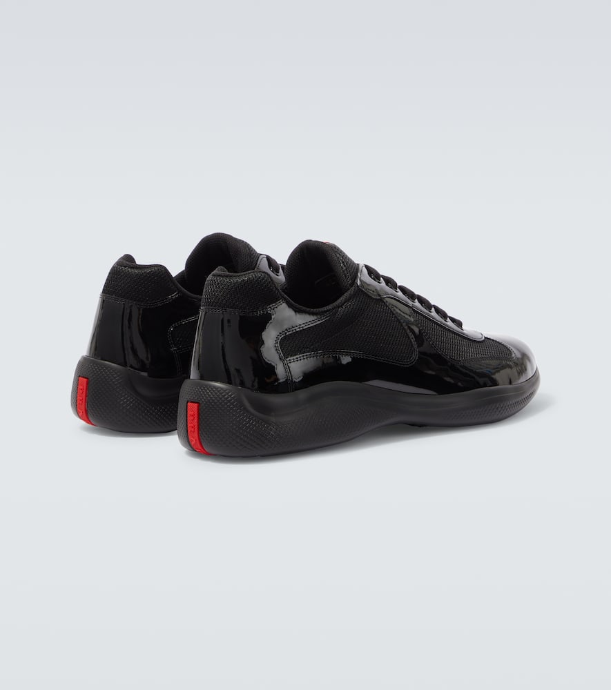 Prada Fabric And Leather America S Cup Sneakers