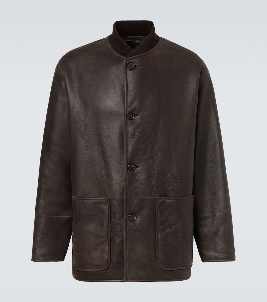 A. Presse Shearling-lined jacket