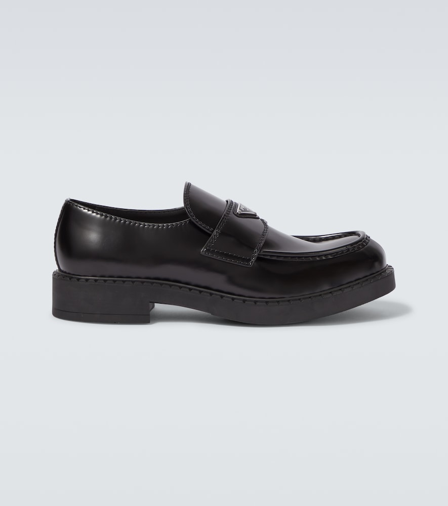 Prada Chocolate leather loafers