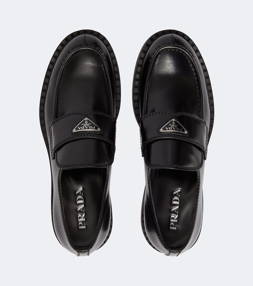  Prada Prada Loafers Chocolate Aus Leder 