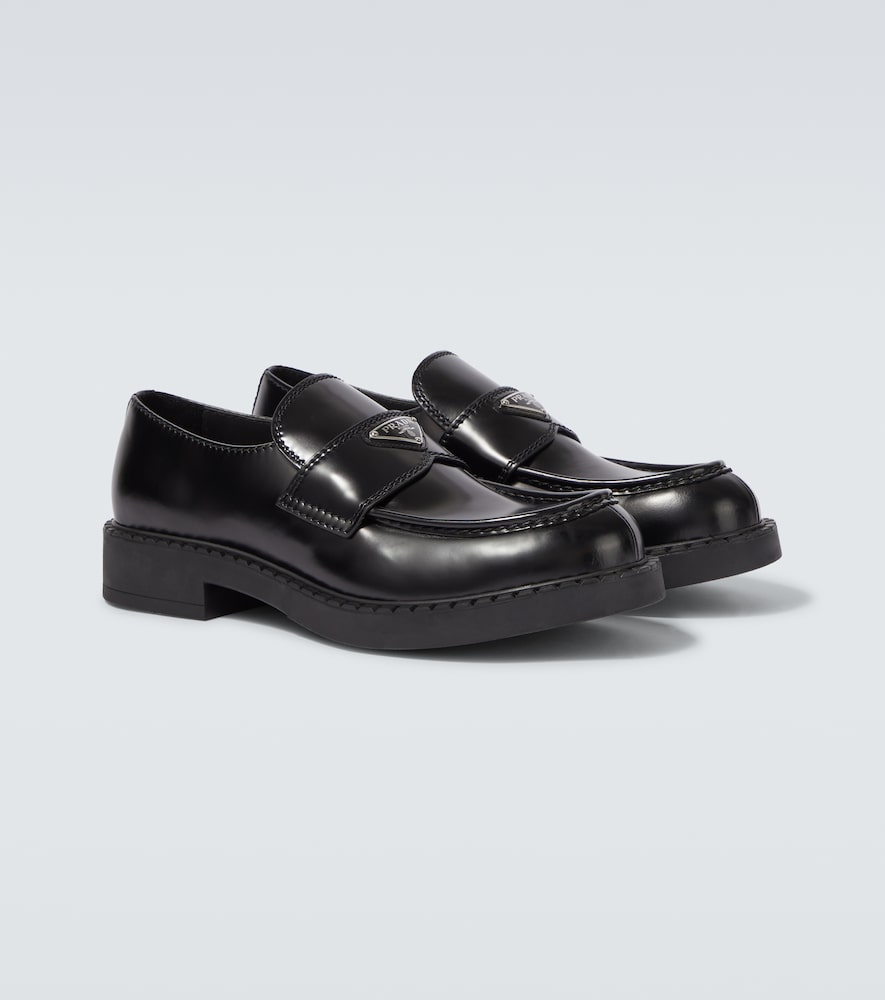  Prada Prada Loafers Chocolate Aus Leder 