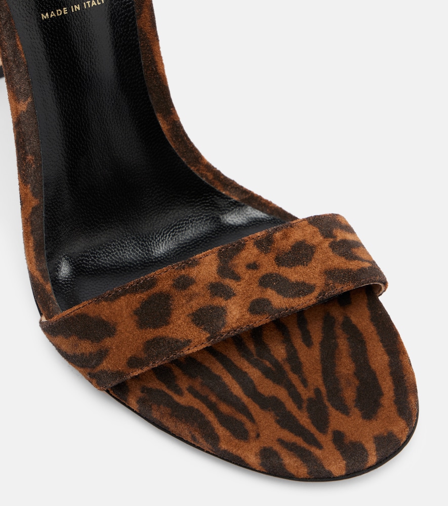  Tom Ford Tom Ford 105 Leopard-print Leather Sandals 