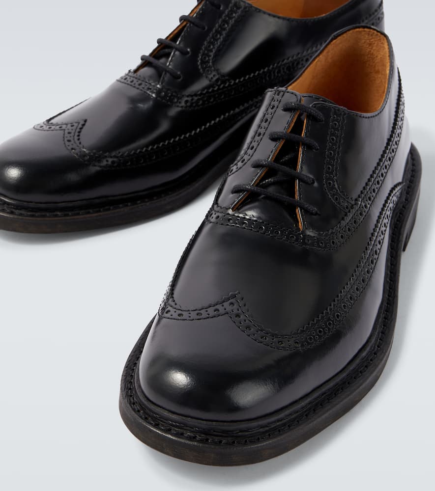 Our Legacy Uniform Parade Leather Derby Shoes In Black