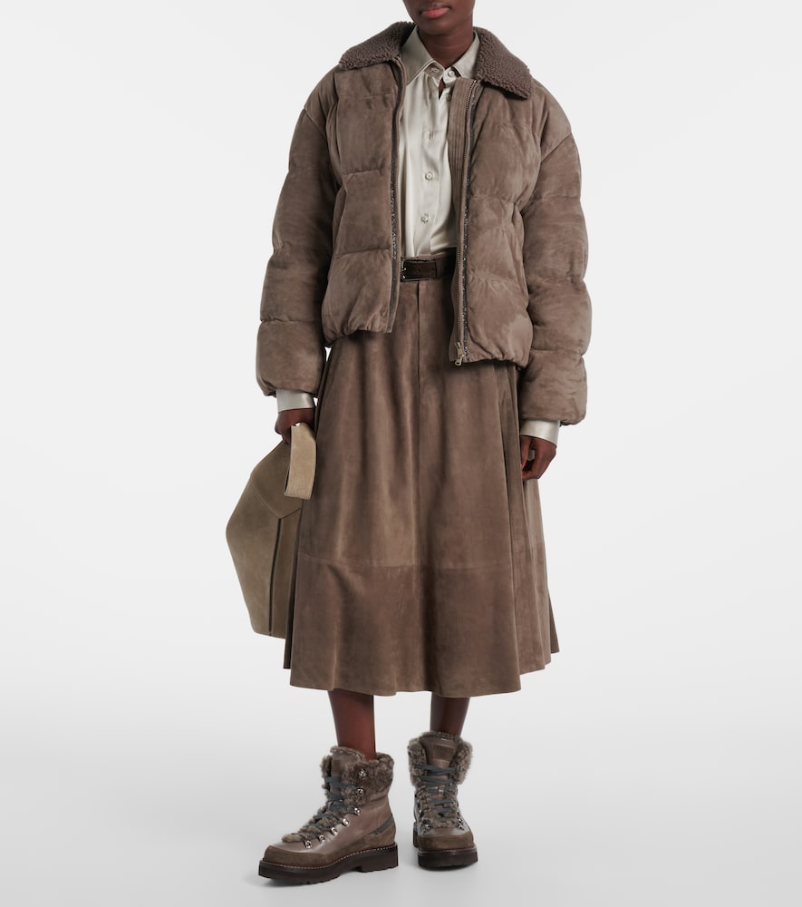Shearling-Lined Ankle Boots
