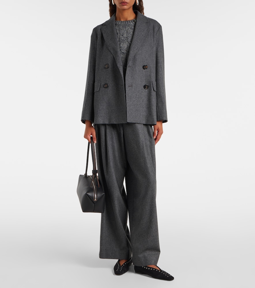  's Max Mara 's Max Mara Gerade High-rise-hose Aus Wolle 