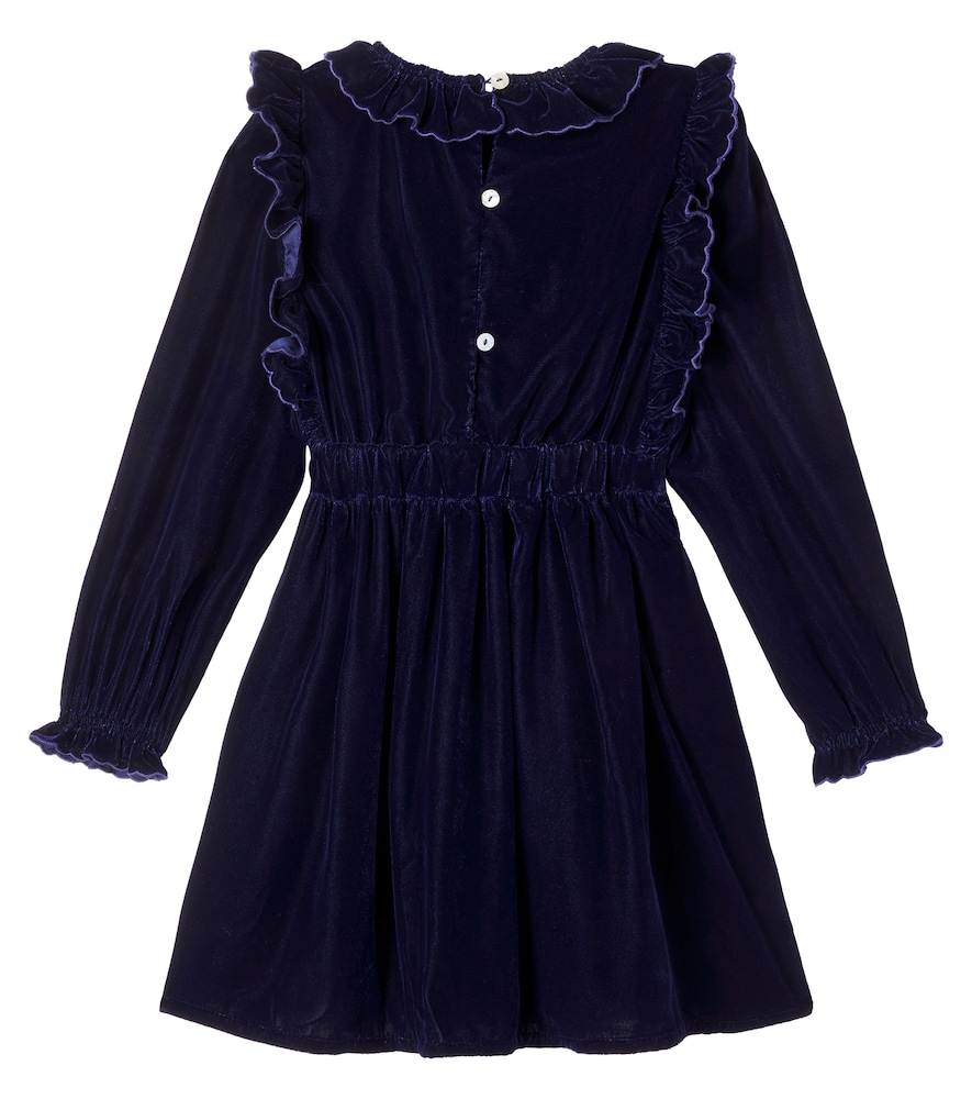  The New Society The New Society Besticktes Kleid Abril Aus Samt 