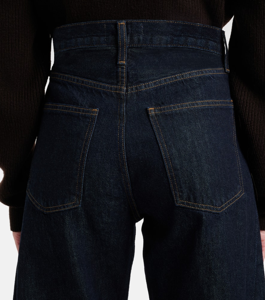 Agolde Luna High-rise Barrel-leg Jeans In Black