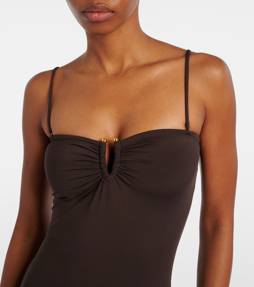  Nili Lotan Nili Lotan Gathered Swimsuit 