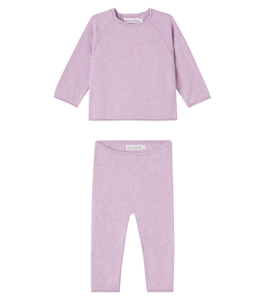 Bonpoint Loana Cotton and Cashmere Sweater and Pants Set