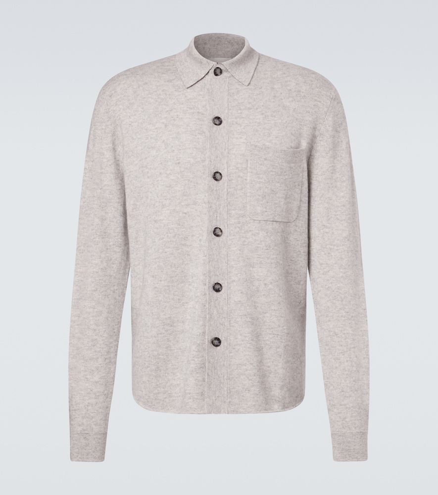 Allude Men's Grey Cotton And Cashmere Overshirt UK Size 44 - Mytheresa