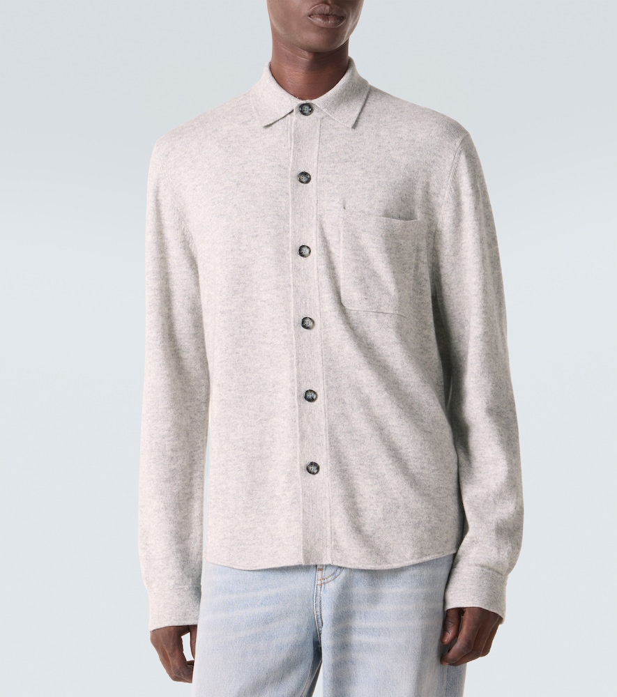 Allude Allude Cotton And Cashmere Overshirt 