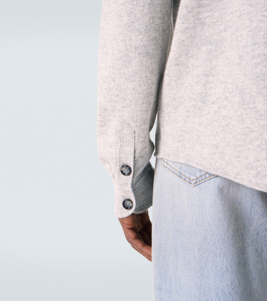  Allude Allude Cotton And Cashmere Overshirt 
