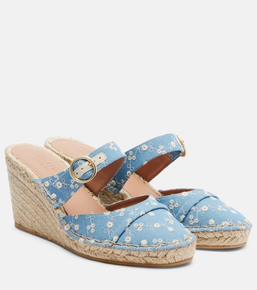 Malone Souliers Espadrilles compenses Farah en denim 237 €