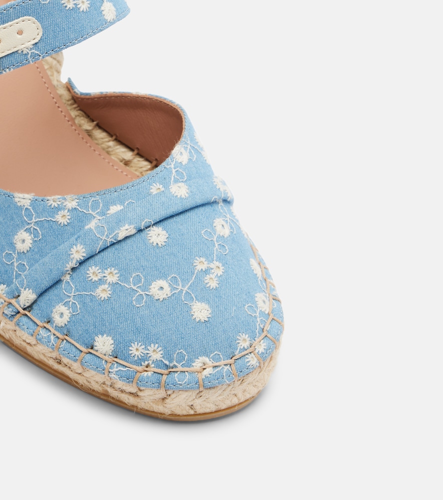  Malone Souliers Malone Souliers Farah Denim Espadrille Wedges 