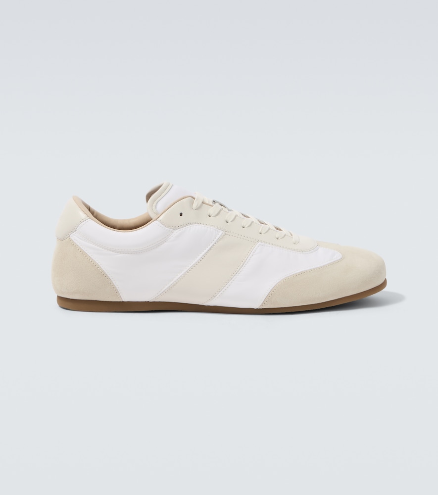 Lemaire Soft suede-trimmed sneakers