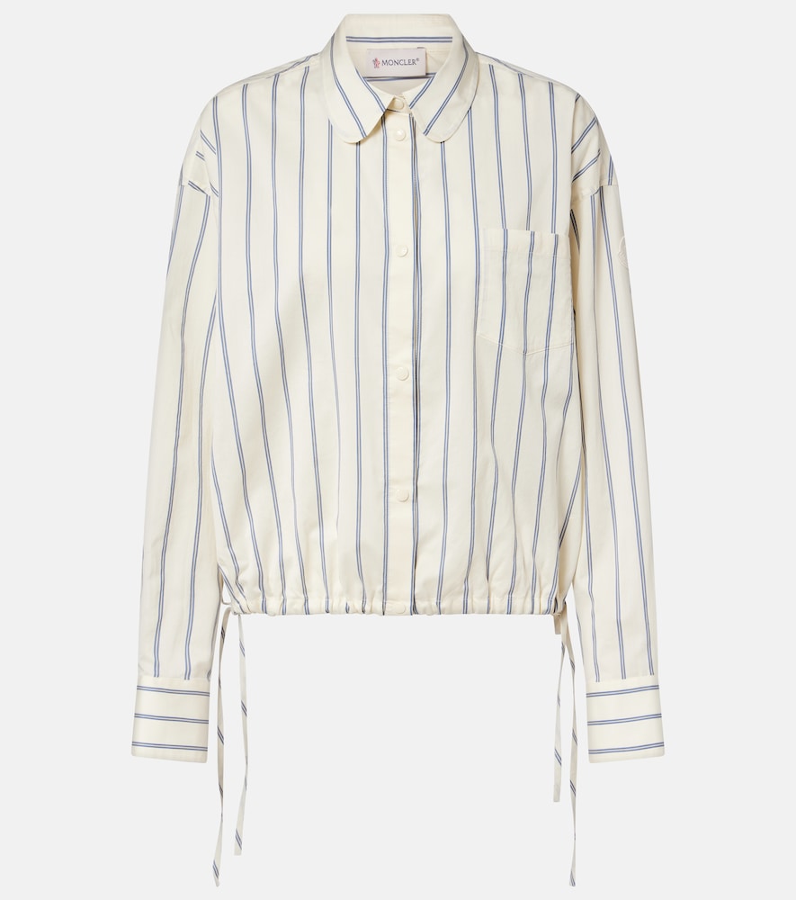 Moncler triped cotton and silk shirt