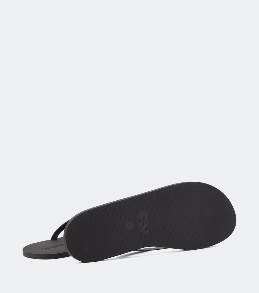  Saint Laurent Saint Laurent Leather Thong Sandals 