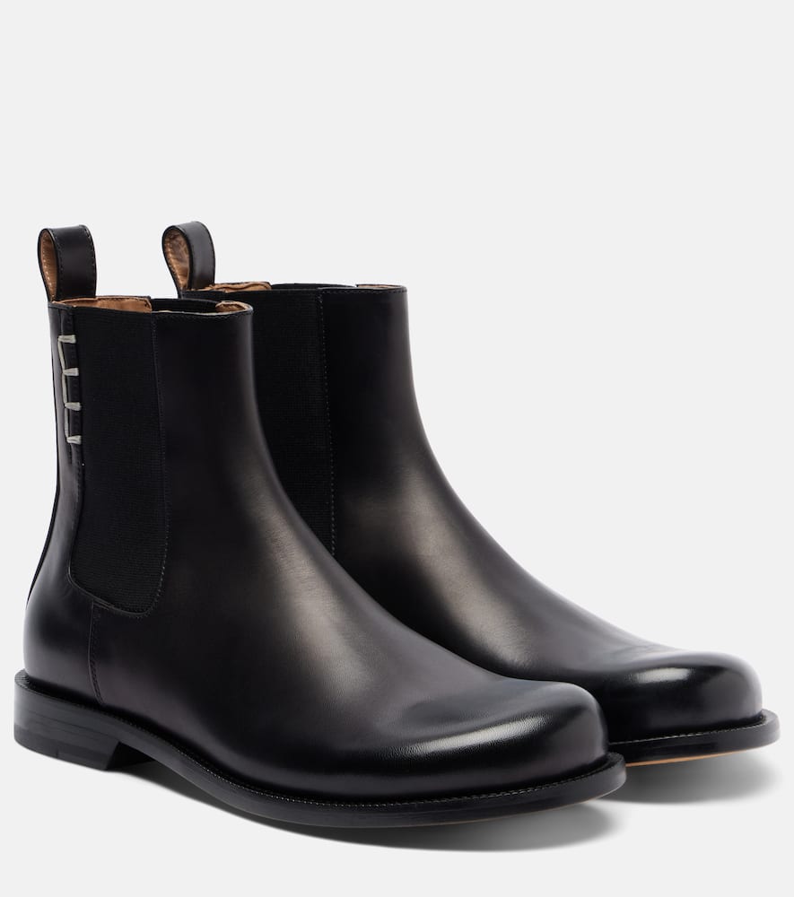 Jw Anderson Leather Chelsea Boots In Black