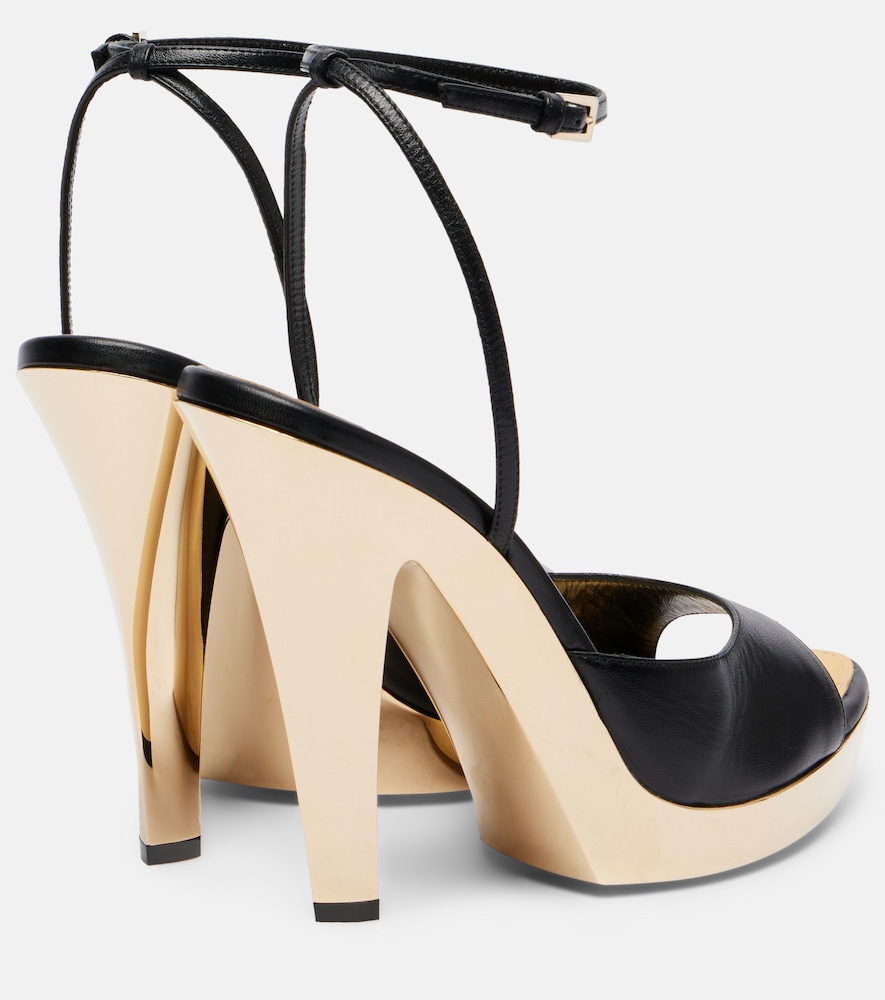 Gala Leather Platform Sandals