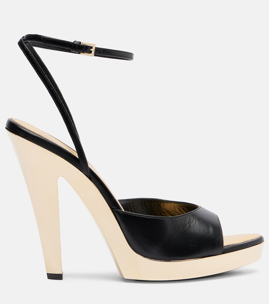 Gala Leather Platform Sandals