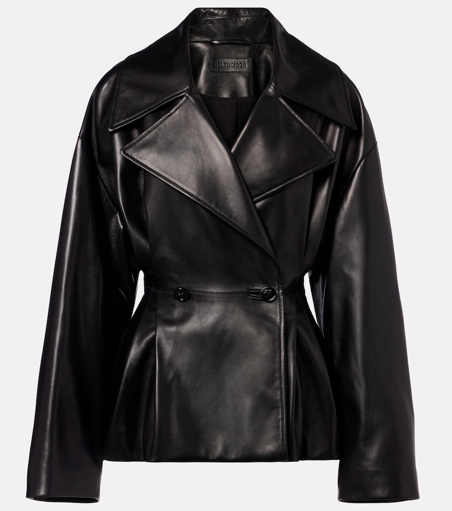 Balenciaga Double-breasted leather jacket