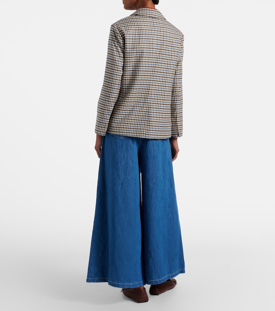  's Max Mara 's Max Mara Jeans Anchos Nastro Cropped 