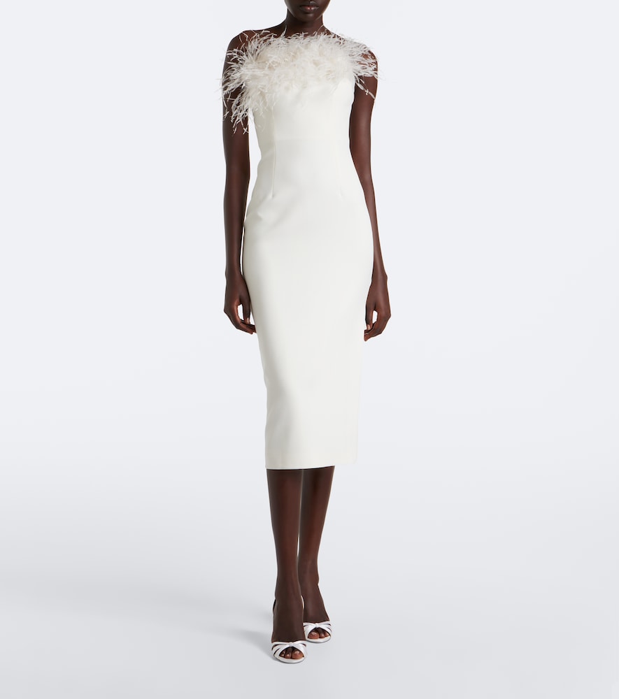 Safiyaa Aerine crêpe midi dress | Thumbnail 4