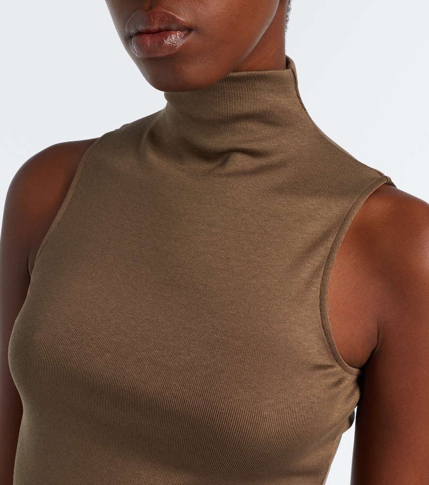 Collection Silk-Blend Turtleneck Top