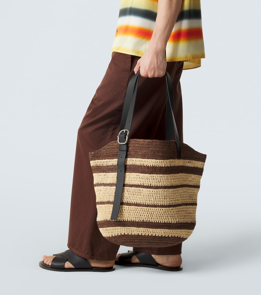  Loewe Loewe Paula's Ibiza Loop Raffia Basket Bag 