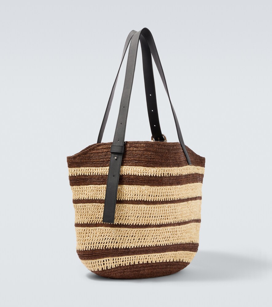  Loewe Loewe Paula's Ibiza Loop Raffia Basket Bag 