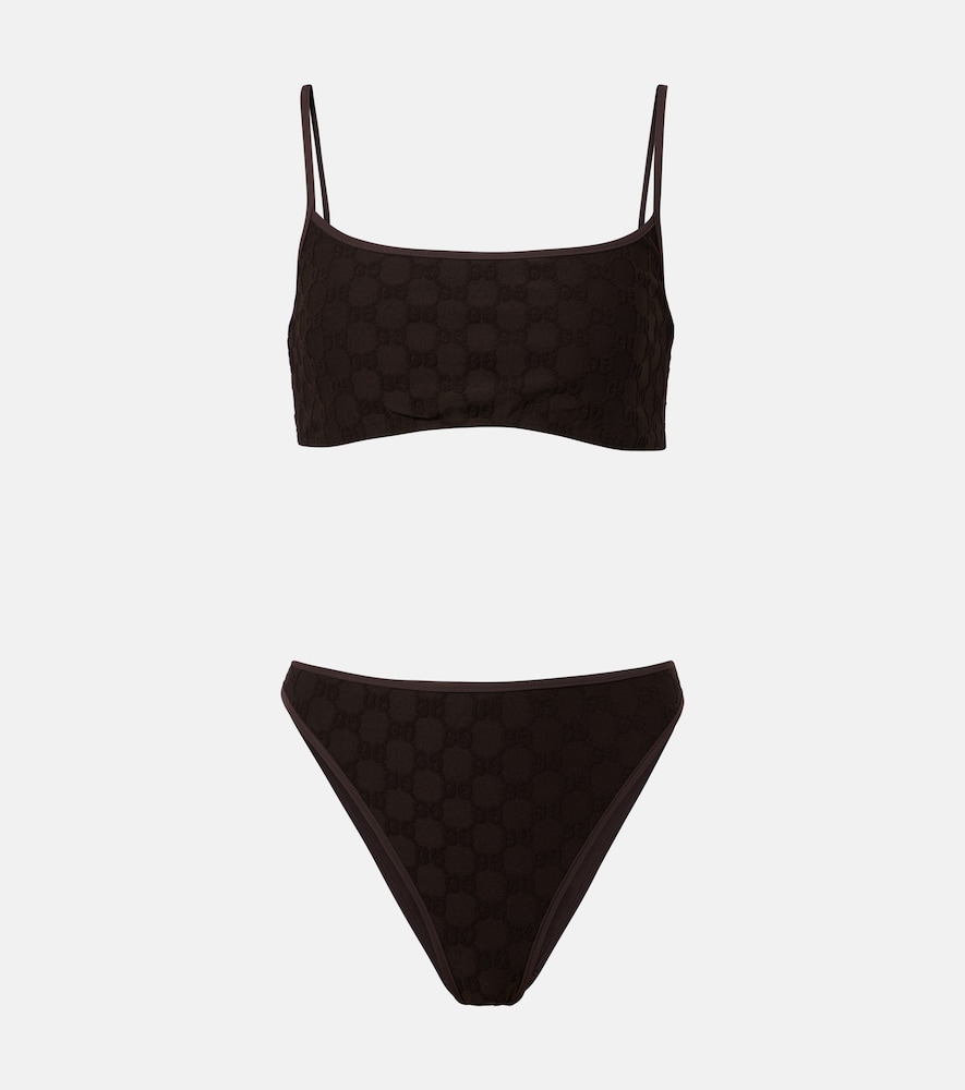 Bikini in jersey con spugna GG