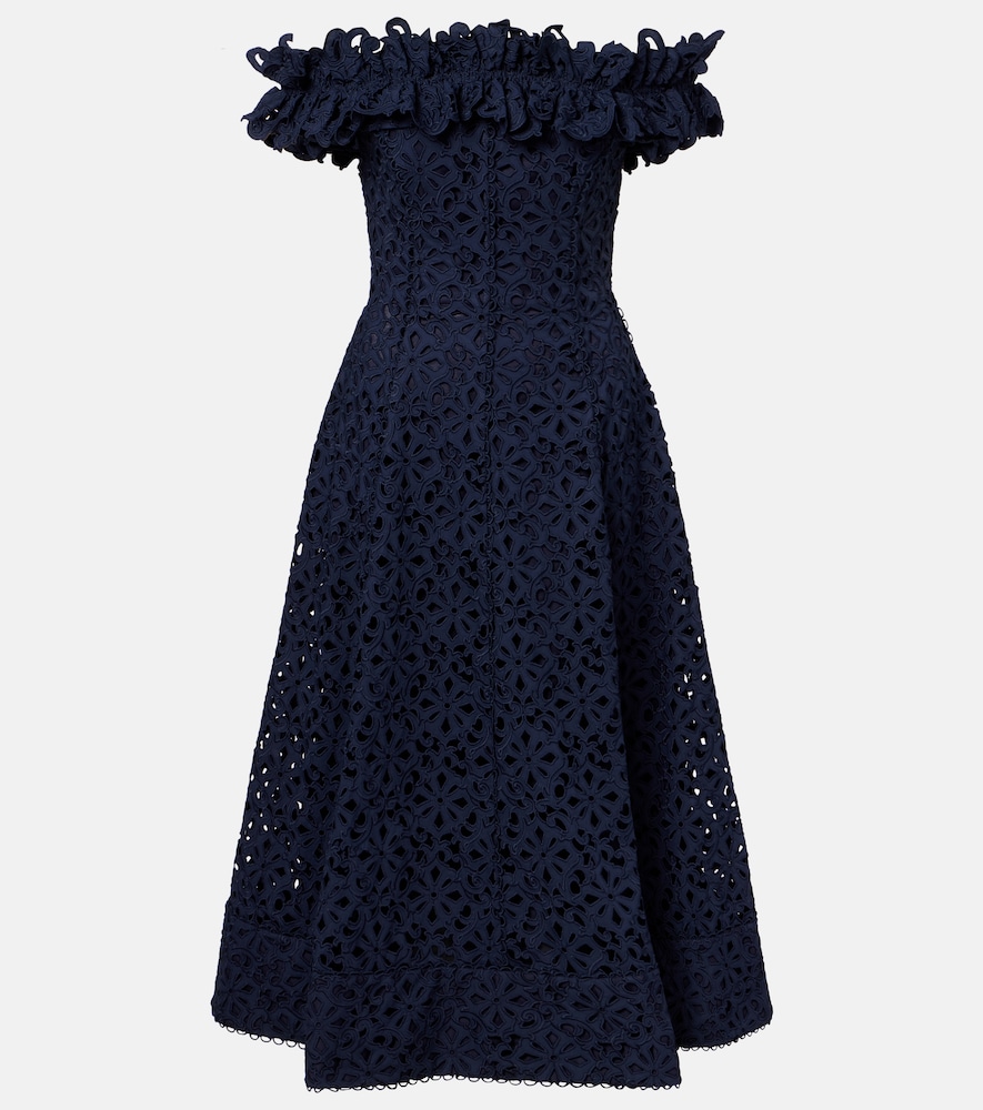 Rebecca Vallance Antalya broderie anglaise cocktail dress