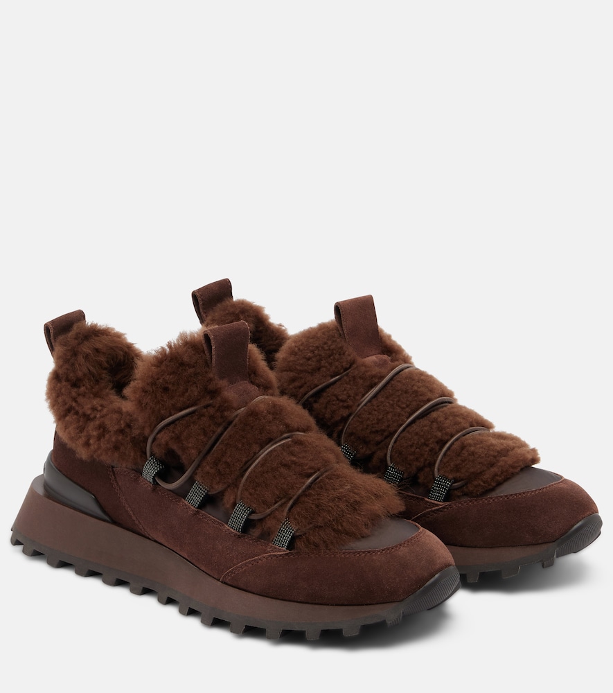 Sneakers Monili aus Veloursleder