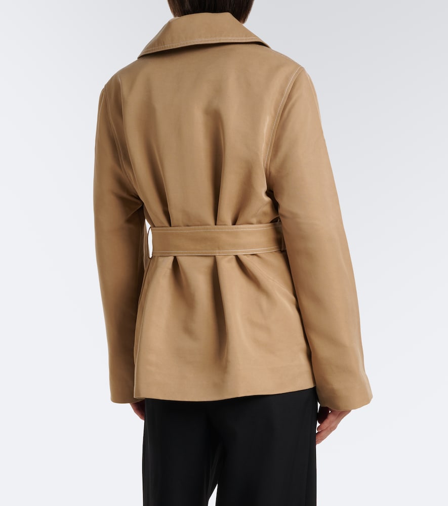 Maddox Double-Breasted Twill Jacket