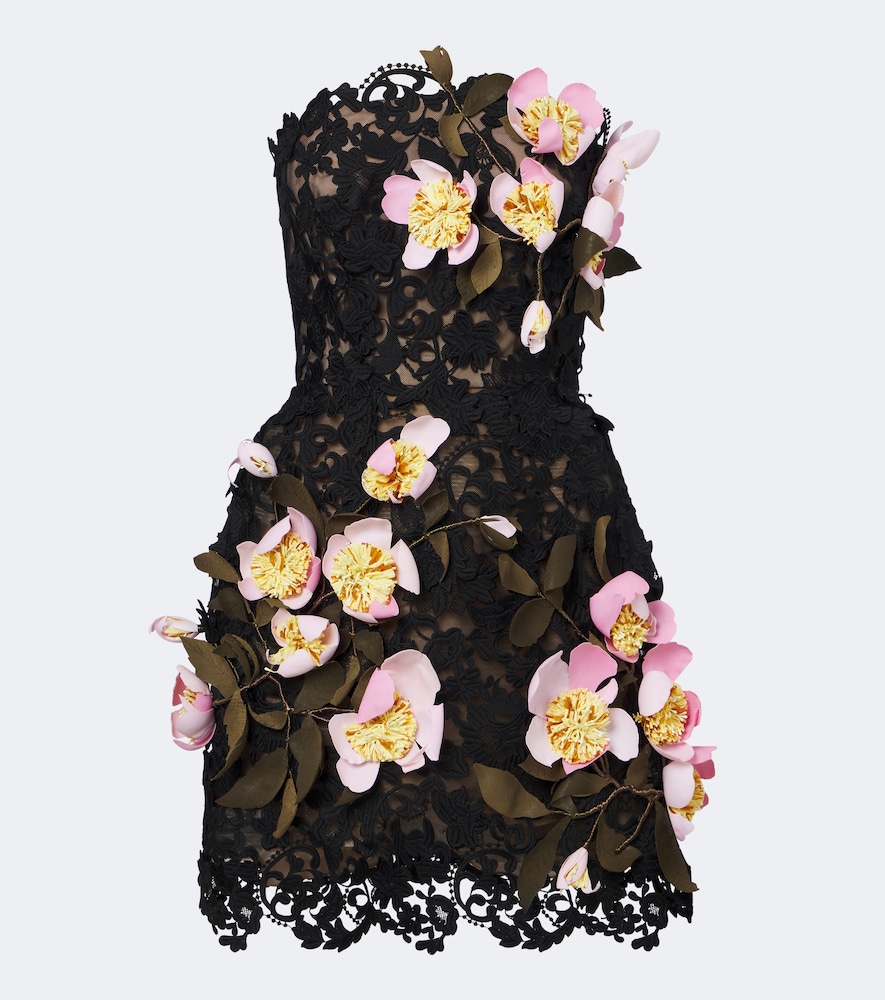 Bustier-Kleid aus Guipure-Spitze